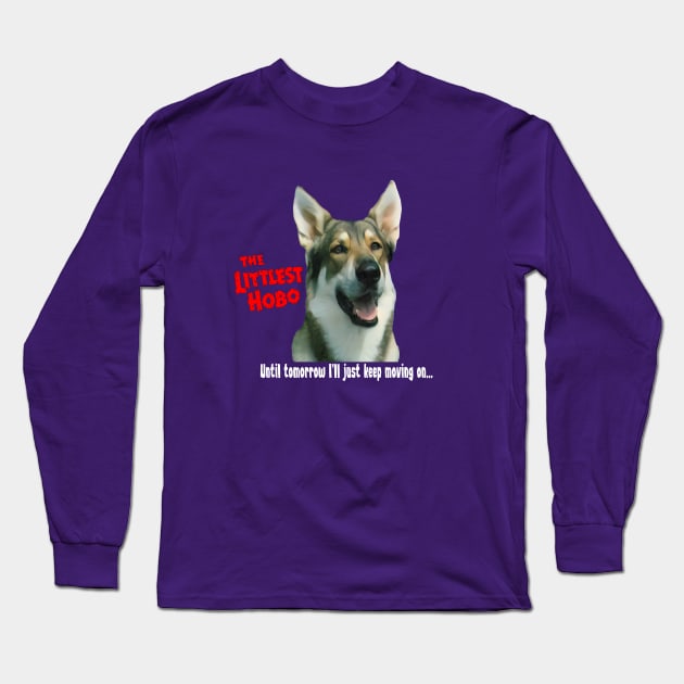 The Littlest Hobo - Until Tomorrow - Classic Kids Tv Show Long Sleeve T-Shirt by wildzerouk